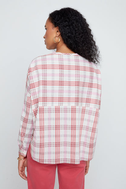 Scarlet Plaid Blouse
