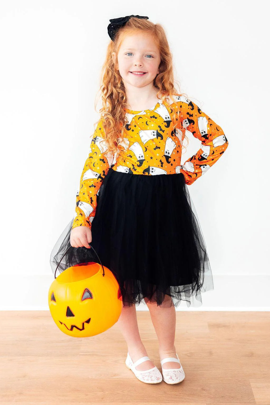 Spooktacular Long Sleeve Tutu Dress