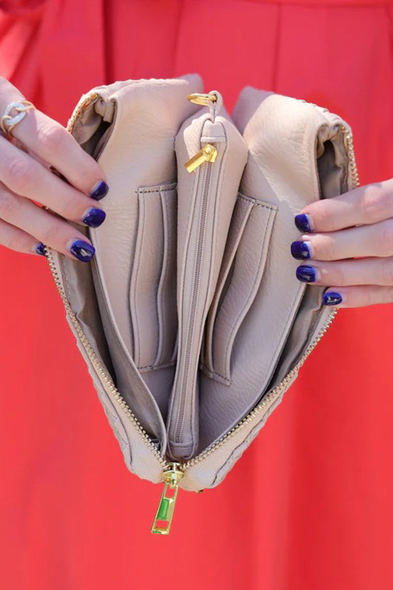 Tan Liz Crossbody Bag