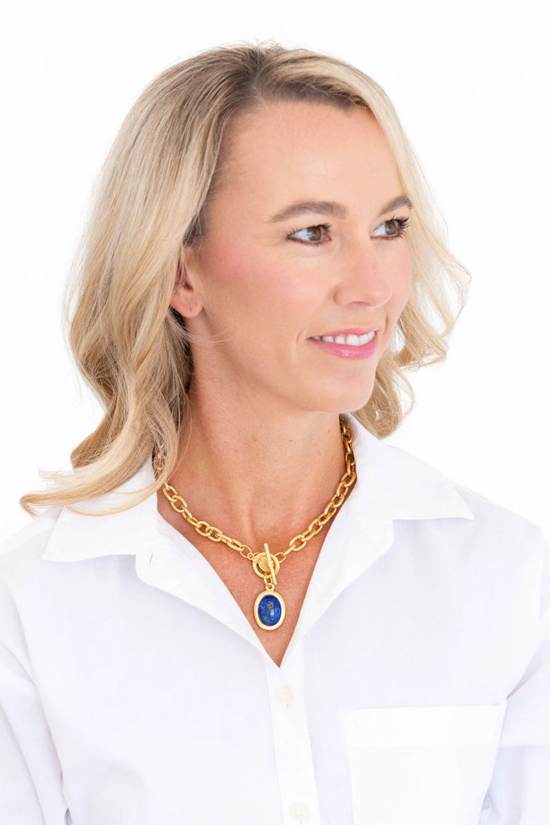 Toggle Blue Lapis Necklace