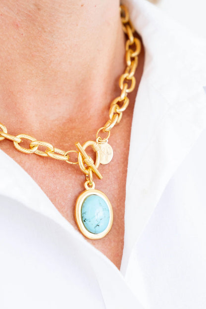 Toggle Turquoise Necklace