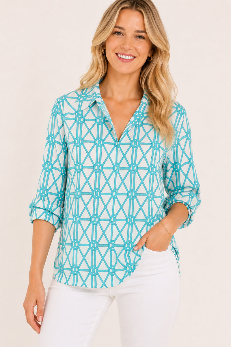 Antigua 3/4 Sleeve Blouse