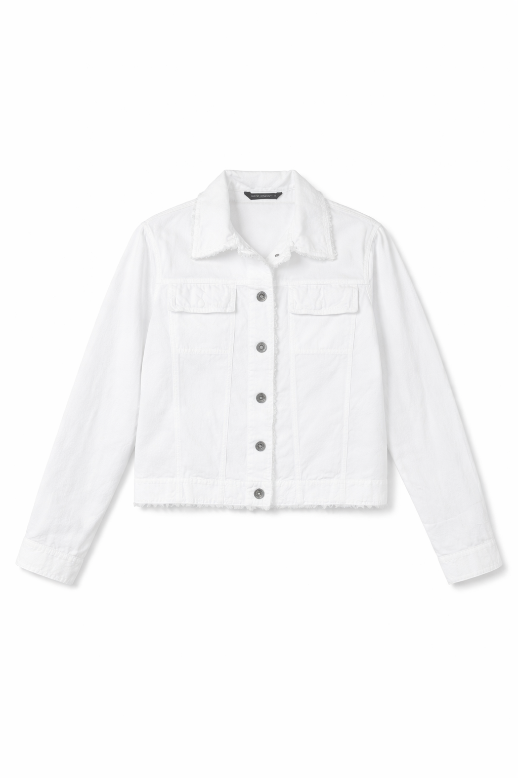 White Saddle Scarf Jacket