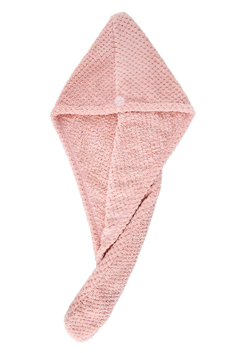 Blush Microfiber Hair Towel