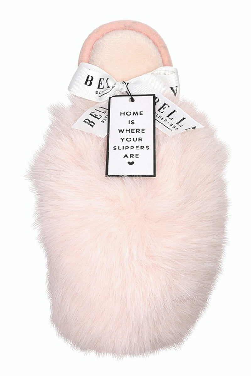 Blush Snowball Plush Slippers