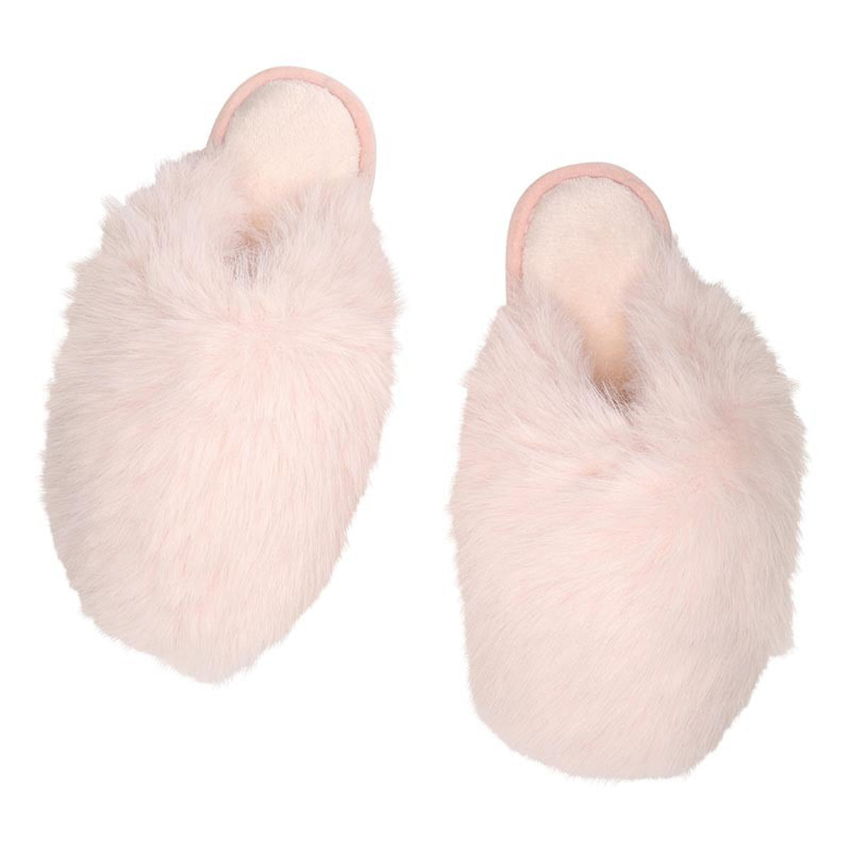 Blush Snowball Plush Slippers