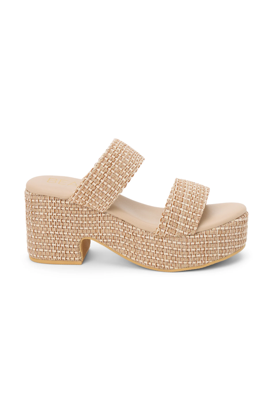 Raffia Platform Sandal